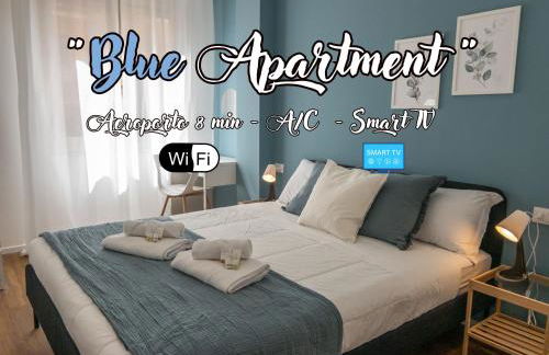Blue Apartment - Airport 8 min - AC - Smart TV - Foto 1