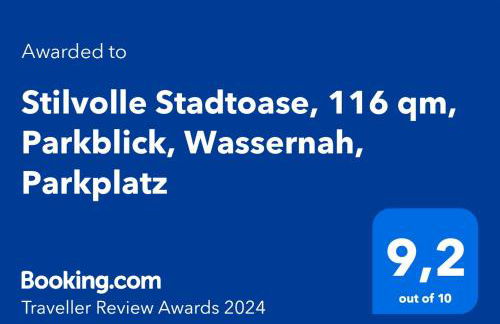 Stilvolle Stadtoase, 116 qm, Parkblick, Wassernah, Parkplatz - Foto 8