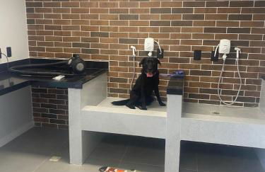 Priority Apartamento perto da praia em Praia Grande, Wifi, Garagem e Vista - Foto 12