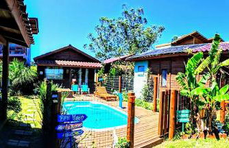 Chalés Praia do Rosa piscina compartilhada - Foto 12