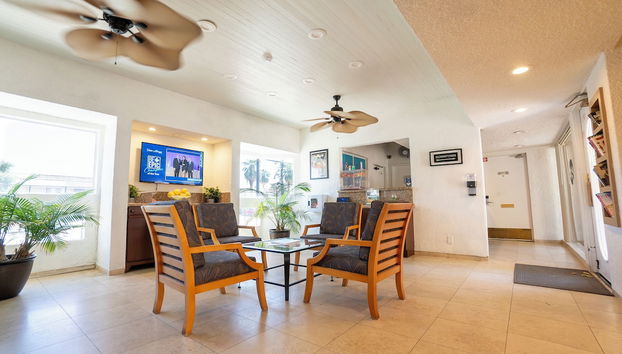 Zona de estar del vestíbulo