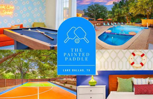 Resort Style Backyard Pool Pickleball Court - Foto 1