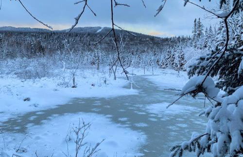 1800OR Unique 'yurt' home in Bretton Woods 1 mi to skiing firepit foosball beach Hot tub - Foto 98
