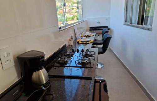 Ap Ouro Pret - com piscina aquecimento solar e churrasqueira - Foto 9