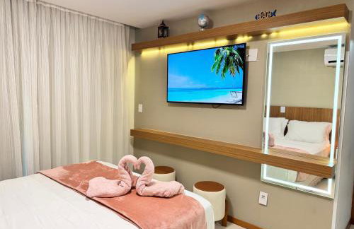 Magnífico APARTAMENTO de Charme - 3 quartos AR CONDICIONADOS SPLIT - Beira Mar, 2 banheiros, 2 Vagas Garagem, 4 Varandas, 2 Elevadores, Redes para Descanso, Wi-Fi, Air Fryer, Disney Plus, HBO Max, Cadeiras de Praia e Caixa Térmica - Photo 42