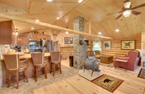 Trout Ponds and Sauna Unique Log Cabin in Freedom - Foto 6