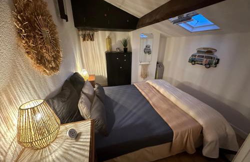 Résidence Le SUNSET Marseillan-plage, entre mer et lagune de Thau, étape vélo, famille, couple, VRP, toutou admis, jardin, parking privé gratuit, vélos, Clim, WIFI fibre gratuite, commodités, plage et piste cyclable à proximité, 6 couchages nous contacter - Foto 26