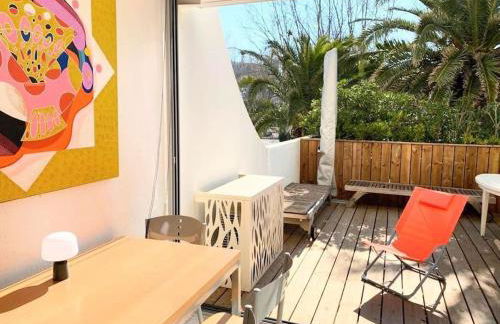 Le Murmure du Palmier * Mer à 2 min * Parking Privé * Terrasse - Foto 18