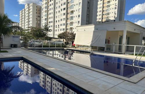 Flats Praia Uberlandia - Apt próximo ao Praia Clube - Area de lazer com Portaria 24 horas, piscina, academia, brinquedoteca, churrasqueira e áreas verdes para caminhadas - Foto 18