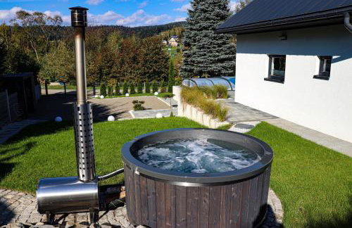 Domek Viking z prywatnym ogrzewanym basenem sauną oraz balią z jacuzzi - Foto 2
