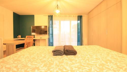 Luxe Neuf - 8mn pied RER C-Paris-Eiffel Tower, Parking Rue Gratuit, Balcon Privé, Matelas Bultex 160x200, Ascenseur, Hôpital d'Arpajon - Foto 3