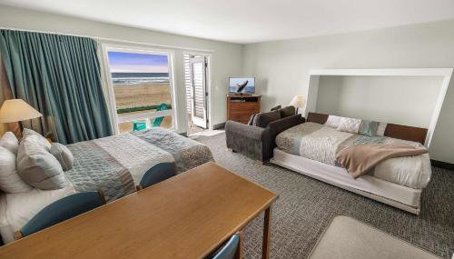 Pool and Hot Tub Ground Floor Studio - Oceanfront - Full Kitchen - Patio - Foto 4