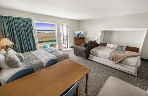 Pool and Hot Tub Ground Floor Studio - Oceanfront - Full Kitchen - Patio - Foto 4