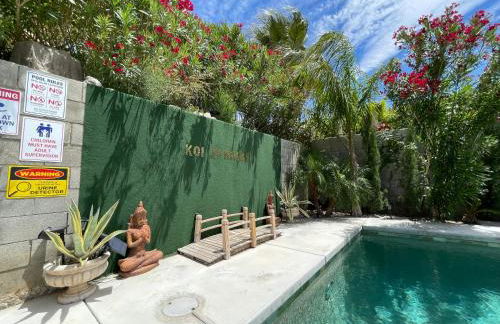 Mineral Saltwater Solar heated Pool & Spa Oasis with mountain views and Koi pond - Foto 79