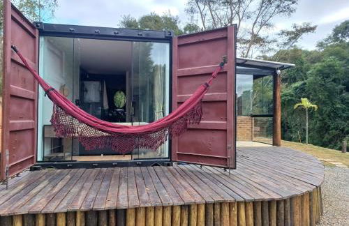 Casa Container com Hidro ao Ar Livre e Vista para a Natureza Miguel Pereira - Foto 15