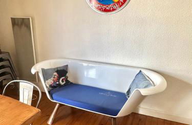 Superbe LOFT centre-ville - Sauna - parking privé -Clim- 1 à 10personnes - Foto 5