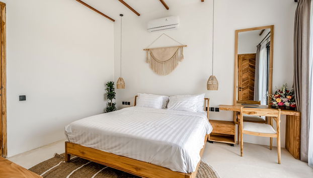 Berapi Villa by EVDEkimi – Spacious 3BR Villa with Pool & Kitchen close to Ubud Attractions - Foto 4, Habitación