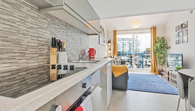 On the Water -waterside Studio With Terrace Overlooking the Harbour - Foto 2, Habitación