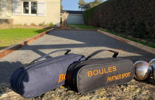 KerDesAmis - Tolles Ferienhaus in Strandnähe mit Sonnenterrasse, Boulebahn und großem Garten - Foto 42