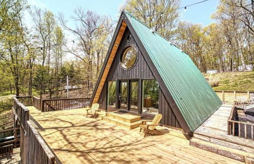 The Black Aframe - HOT TUB and Mountain Views - Foto 8