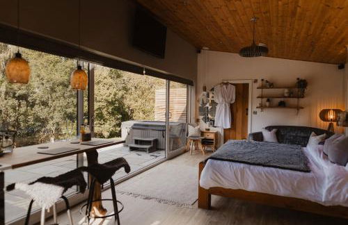 3 x bespoke built cabins with hot tubs, mid Wales - Foto 59