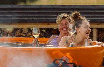 Houten Villa "ReisnaarPolen" Royaal ontbijt tevens Gluten Lactose vrij, Vega en diner mogelijk, sauna en Hottub - Foto 18