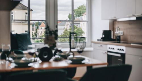 Oasis Appart - Wohnen in Dresden - Netflix - Tiefgarage - Dachterrasse - Foto 4, stove