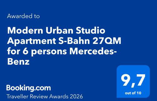 Modern Urban Studio Apartment S-Bahn 27QM for 6 persons Mercedes-Benz - Foto 58