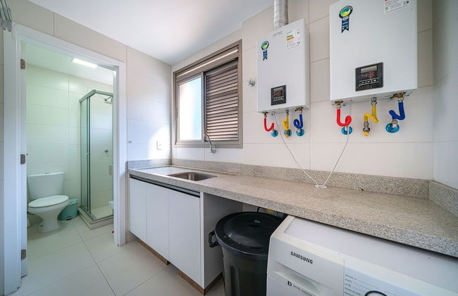 Apto vista mar 4 dormitórios e piscina - Foto 10