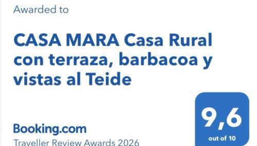 CASA MARA Casa Rural con terraza, barbacoa y vistas al Teide - Foto 3