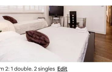 4 Bed Flat - Sleeps 14 - Parking - Game Room -Wifi - Foto 8