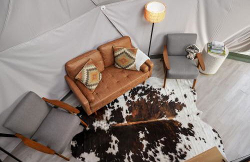 Glamping Dome w Hot Tub Fire Pit & River Access - Foto 5