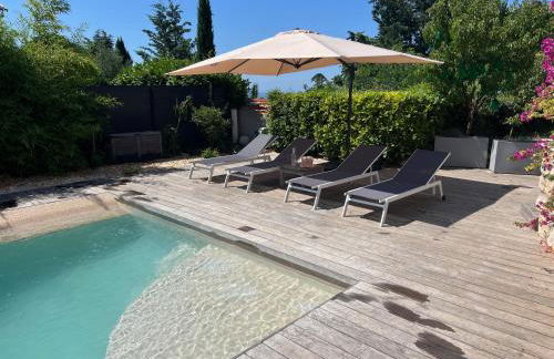 Superbe villa piscine proche ville et mer au calme - Foto 22