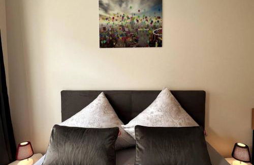 Soul-Apartment Balkon PrivatParkplatz 2 Boxspringbetten 55Zoll TV WLAN - Foto 21