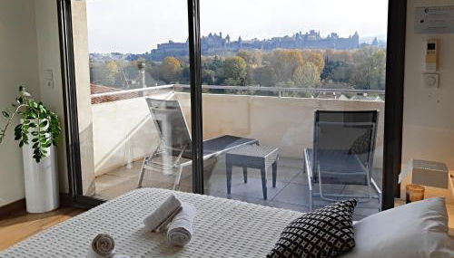 Les Suites du Saint Nazaire, vue panoramique sur la Cité Médiévale - Les Balcons de la Cité - Foto 5