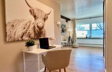 3-Zi-Wohnung Parkplatz, Arbeitsplatz, WLAN, Küche - Foto 4