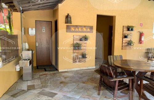 Flat Perfeito Flat Amarilis em Riviera São Lourenço com café da manhã e enxoval completo toalhas praia e piscina com trocas - Foto 74