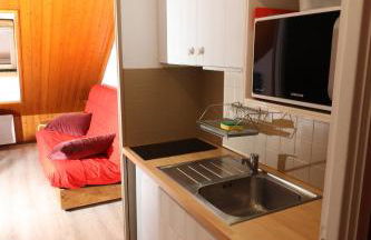 Studio 4 personnes, pied des pistes ski et VTT - Foto 14