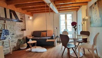 -Parking privé -Maison Entière -Balancoire en intérieur-Coeur historique -La Clef de Honfleur - Foto 3