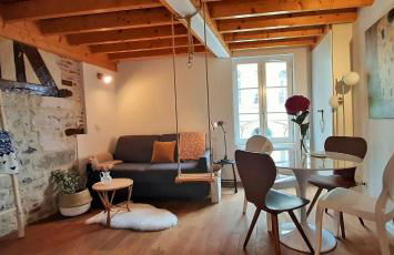 -Parking privé -Maison Entière -Balancoire en intérieur-Coeur historique -La Clef de Honfleur - Foto 3