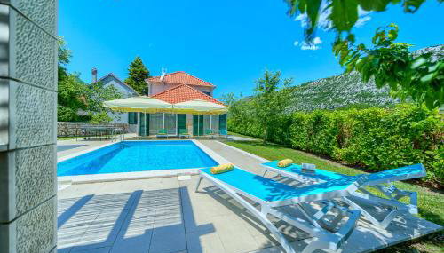 Villa Župa - Heated Pool, Tennis & Sports Complex - Foto 1, Garden, sunbed, Garden view