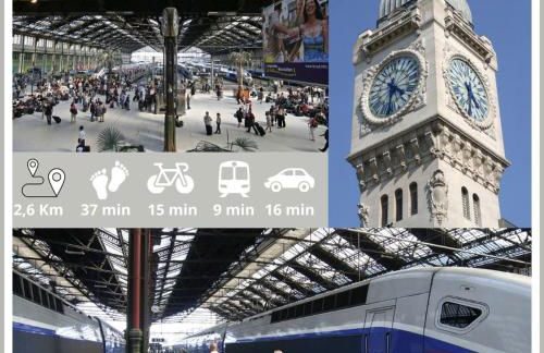 Nice Apartment with amazing view of Paris with private Parking - Foto 43