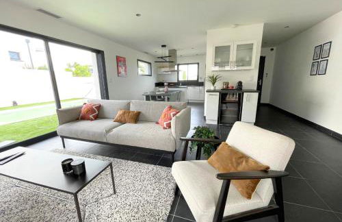 Villa contemporaine avec piscine chauffée proche des plages - Foto 6