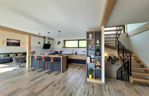 Chalet neuf, Jacuzzi, piscine privée mai-sept, pétanque, proche Paradiski - Foto 22