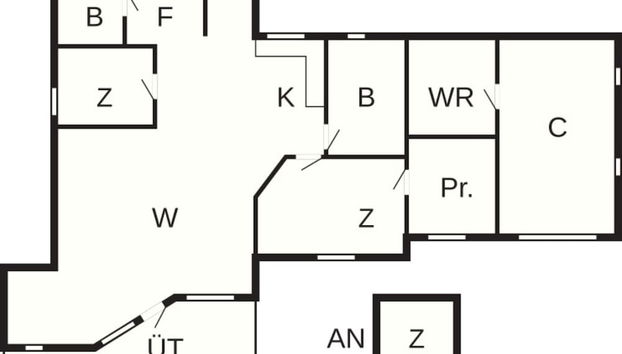 Holiday Home in VÃ¦ggerlÃ¸se - Foto 4, Plano