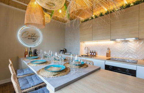 CathyVoyages - Ciel étoilé - Bord de Mer - Parking gratuit - Vidéoprojecteur - Lit rond - La Paillote Strasbourgeoise - Photo 17