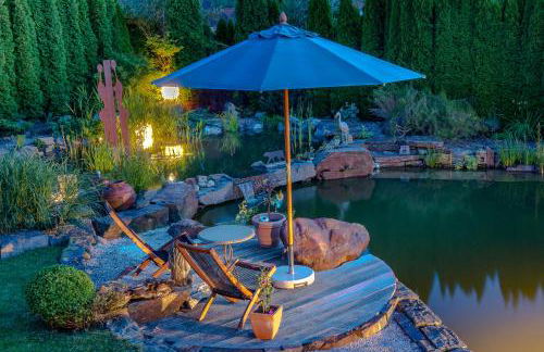 Glückliche Kuh-Villa - Achtsamer Rückzugsort mit Traumgarten, Schwimmteich & Raum zum Sein bis 18 Personen - Allgäu - Foto 72