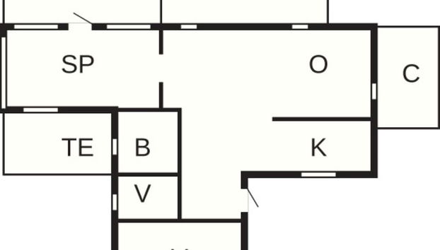 4 Person Holiday Home in Haderslev-by Traum - Foto 2, Grundriss