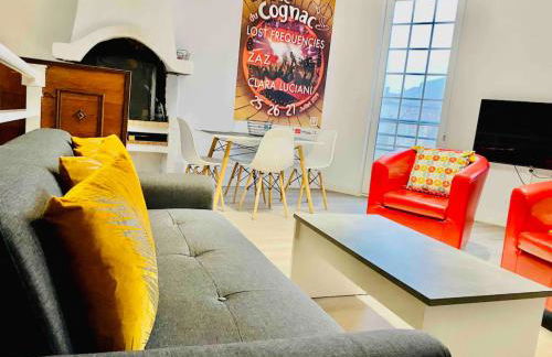 Le Quai 2, ancien Moulin au Bord de la Charente - Charme et Sérénité à Jarnac - Foto 10