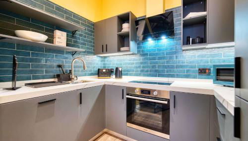 Stunning Central Station 2 Bed Apartment B4 - Foto 3, stove, dishwasher